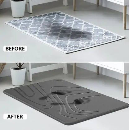 Sugeriantis neslystantis diatomito akmens vonios kilimėlis